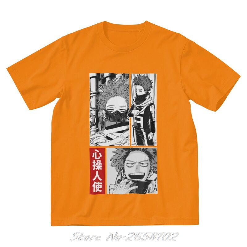 Boku No Hero Academia T Shirts Men Cotton T-shirt Anime Manga Hitoshi Shinso Tee Tops Harajuku Streetwear Tshirts Gift