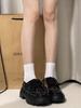 2025 Trendy Thick-Soled Women's Leather Shoes: British College Style, Height-Enhancing, Versatile, Ins-Japanese JK Fashion