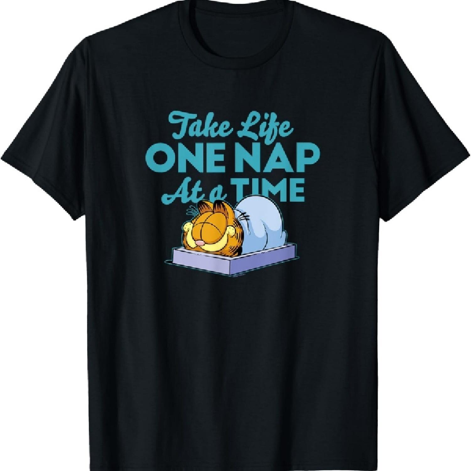

Garfield Take Life One Nap At A Time Garfield T-Shirt XXXXXL чёрный
