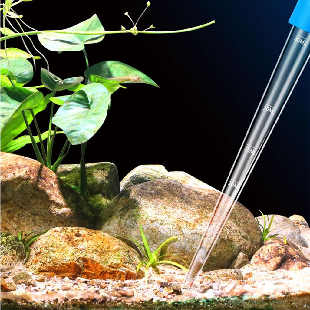 Aquarium Siphon Vacuum Cleaner Manual Water Changer Gravel Cleaner Tool with Extension Hose for Fish Tank