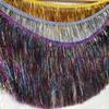 10 Yards 10/20cm Laser Shiny Tassel Fringe Trim Lace Ribbon Tassels Christmas Decor Curtains Dance Dresses Skirt Fringes Sewing