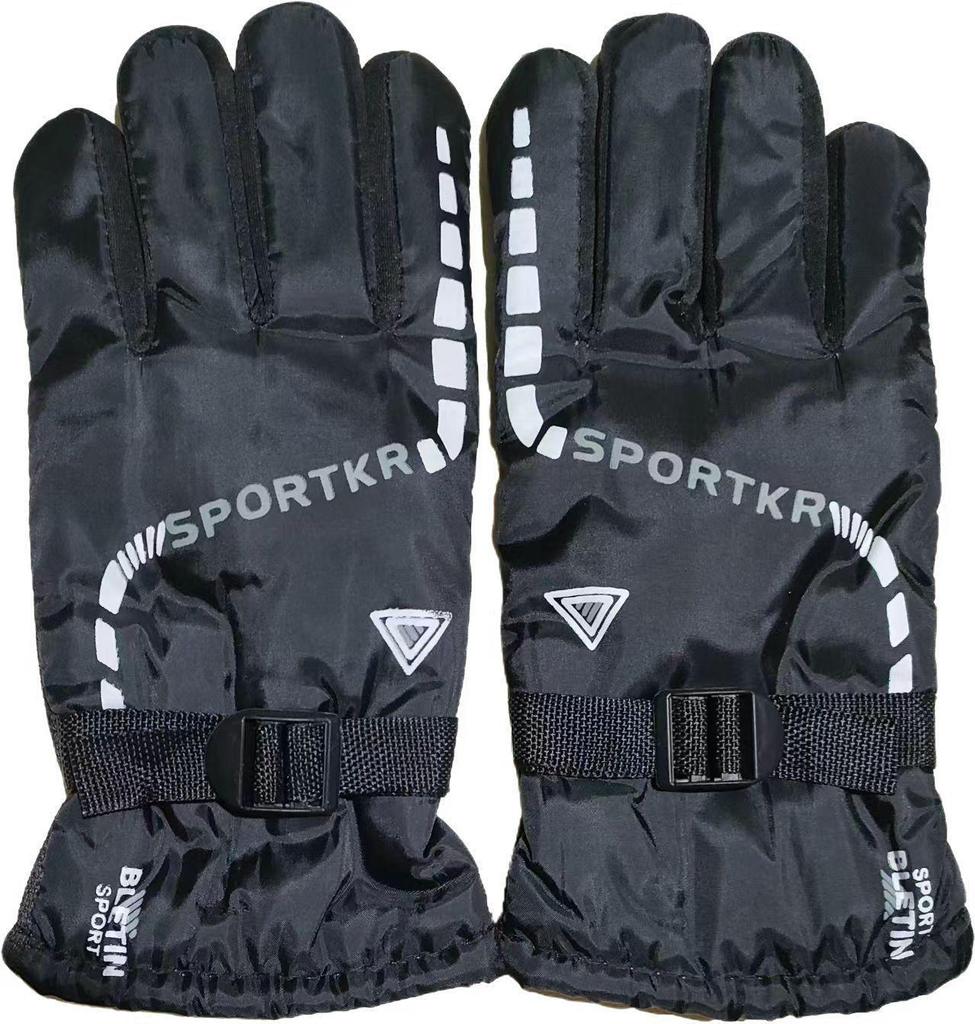 Elektrisch beheizbare Winter-Motorrad- und Skihandschuhe für Herren mit Samtfutter