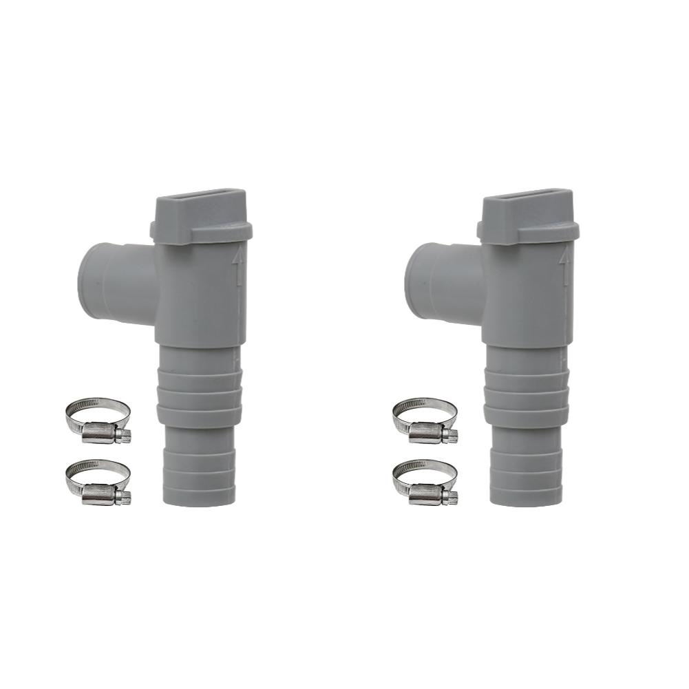 2/1Set PVC Pool Filter Pump Adapter 32mm Pool On/Off Plunger Valve Drain Valve Sealed Replacement for Outdoor Equipment Parts