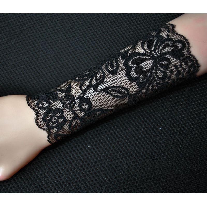 

Women s Scar Covering Bride Accessories Dancing Show Lace Black Gold All yards