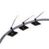 Clipe/Grampo Suporte de Parede Preto 20x20mm Suporte de Cabo Removível para Carro Base de Abraçadeira de Nylon Base de Abraçadeira de Nylon Autoadesiva