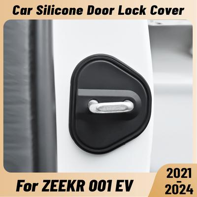 For ZEEKR 001 EV -2024 Car Door Shock Absorber Door Lock Protector Silicone Auto Door Lock Latches Cover Accessories