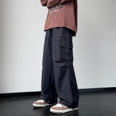 Streetwear 2024 Frühling Sommer Casual Männer Hosen Einfarbig Harajuku Leichte Cargo Hosen Mode Gerade männer Hosen