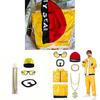 Halloween Adult 90s Celebrity Costume With Vinyl Shine Reflective For Retro Disco Party