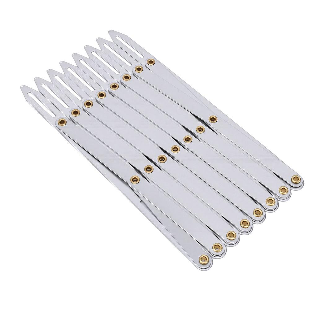 Aluminum Expanding Sewing Gauge Adjustable Equal Space Button Guide Measure for Buttons Pleats Crafts
