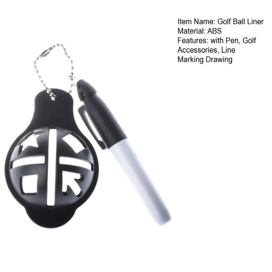 Golf Ball Line Marker Tool With Pen Golf Ball Putting Alignment Marking Tools