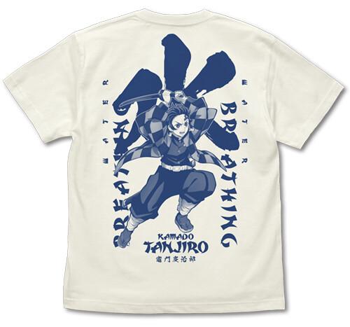 Demon Slayer TShirt Water Breathing Tanjiro White Cospa Japan New PreSale M
