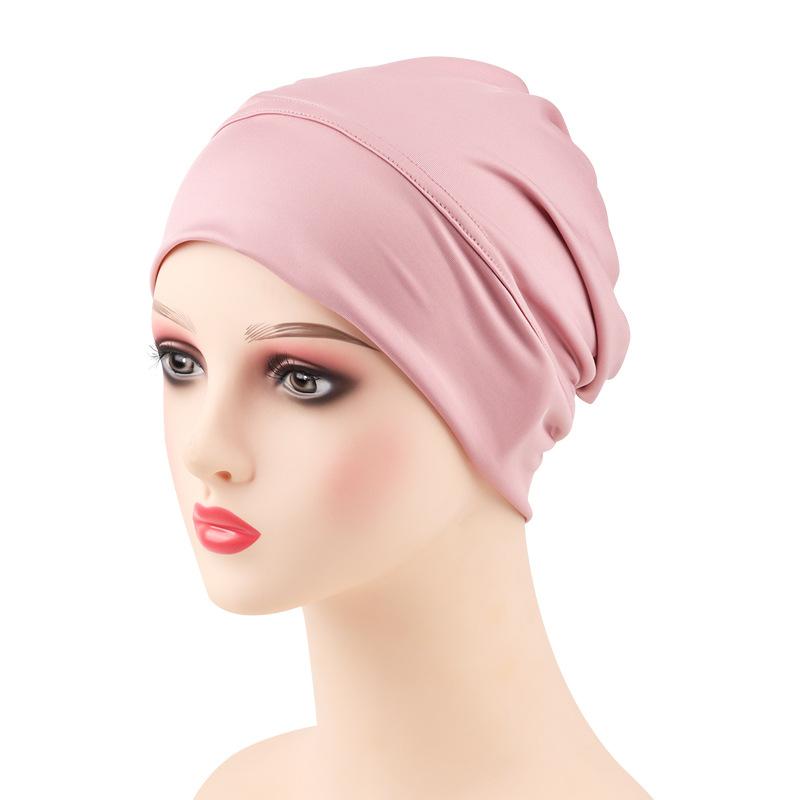 Indian Headwear Non-Slip Cancer Chemo Cap Soft Headscarf Breathable Modal Hijab For Nightcap Traveling Muslim Women