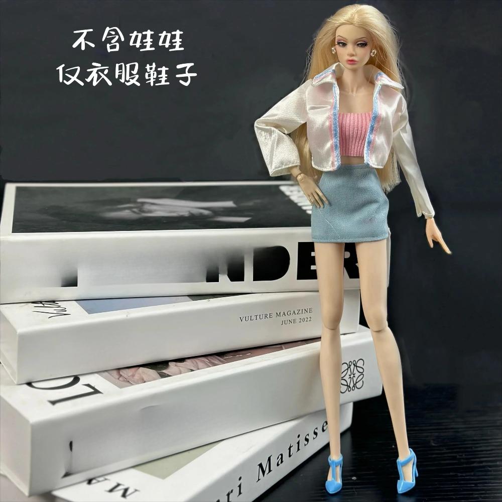2025 New Clothes Set + Shoes / 30cm Doll Clothing Suit Plush Coat Top Skirt Pant Sweater Outfit for 1/6 Doll Clothes / Diy Toys