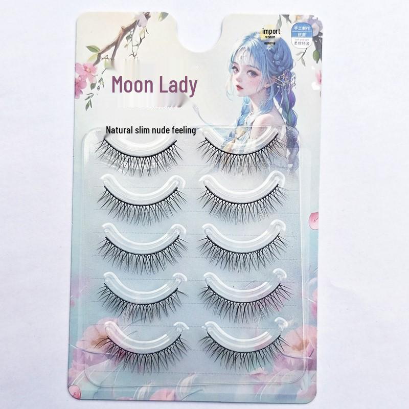 

Yuejiaoniang Dense Curled False Eyelashes for Heavy Makeup, Bride, and Student - Style S02