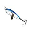 4CM/5G Spinner Blade Lure with Hook Double-sided Reflective Hard Metal Spoon Spinnerbait Rotating Sequin Lure Saltwater Freshwater Walleye Bass