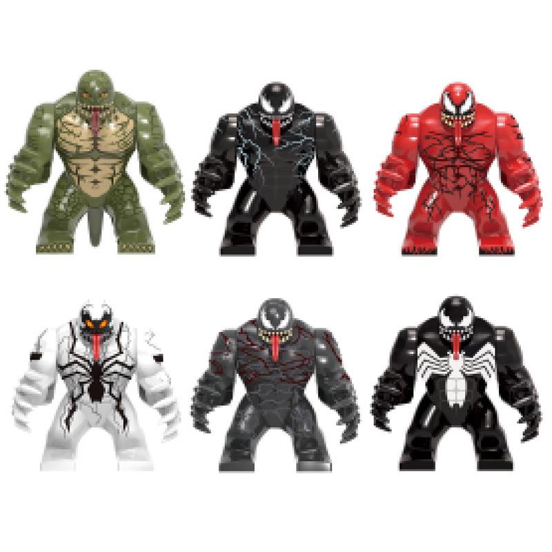 Superhero Series Building Blocks: Set of 6 Adult Figures Bagged