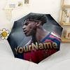 Lamine Yamal Customized Name Umbrella Compact Travel Automatic Umbrella with 8-Rib Compact Design for Women/Men Outdoor Accessory Gift for Festivals