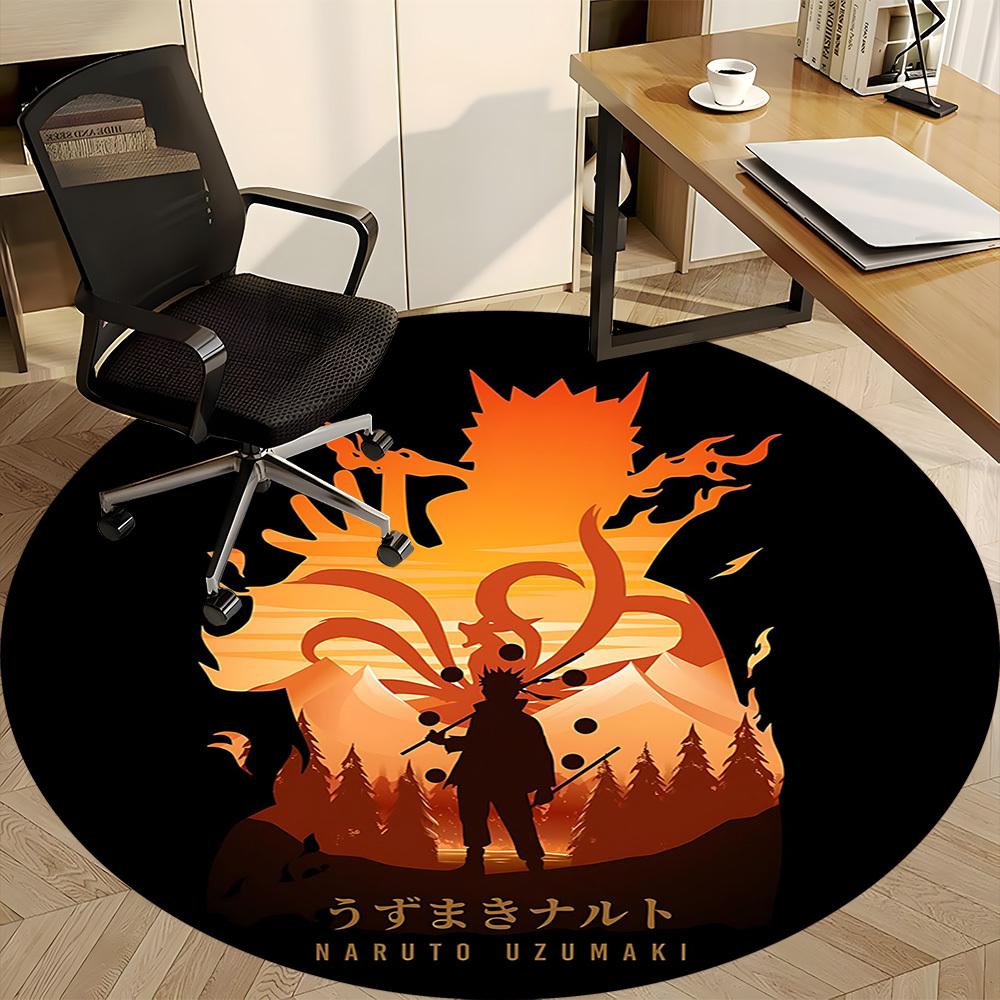 1pc Naruto Sage Mode Office Round Area Rug,  Under Office Chairs Bedroom Living Room Home Decor A0926094