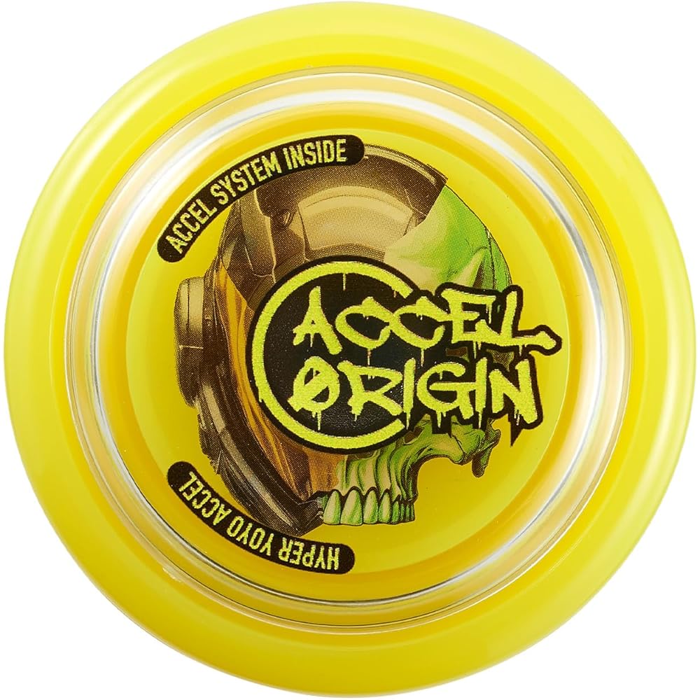 Bandai Hyper Yoyo Accel Origin - Dirty Yellow - High Performance Toy Yo-Yo with Durable Design and Smooth Spin