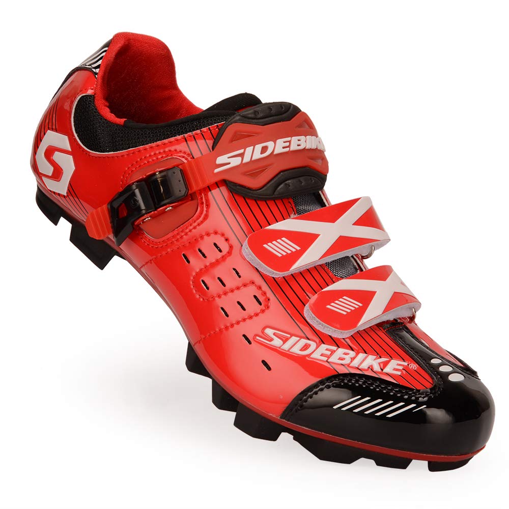 

SIDEBIKE Cycling Shoes Off-road MTB Mountain Bike Shoes SD003-MTN red/black 45 (29.0cm)