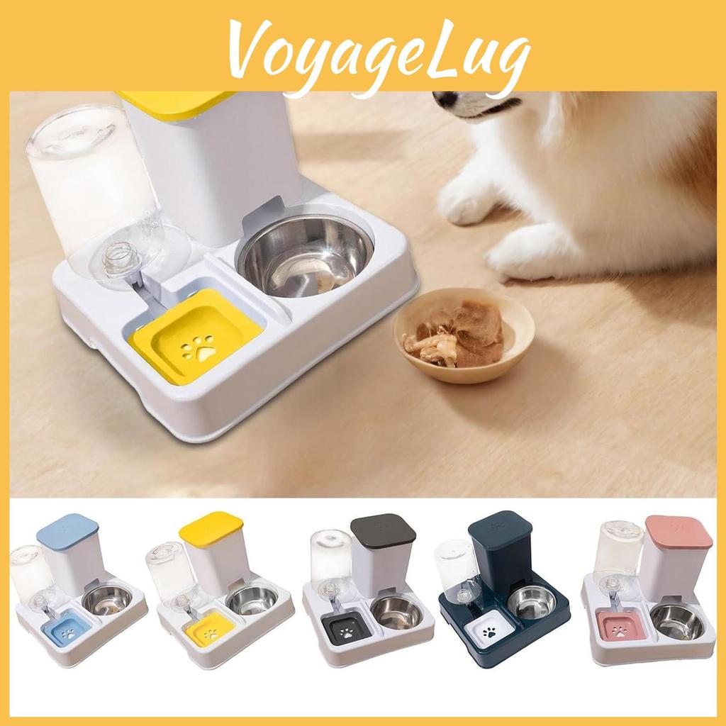 Drinker Cat And Feeder 2 In 1 Automatic Pet Feeder Pet Food Bowl Pet Supplies For Small Medium Large Cats Large Capacity Dog Bowl Drinking Water