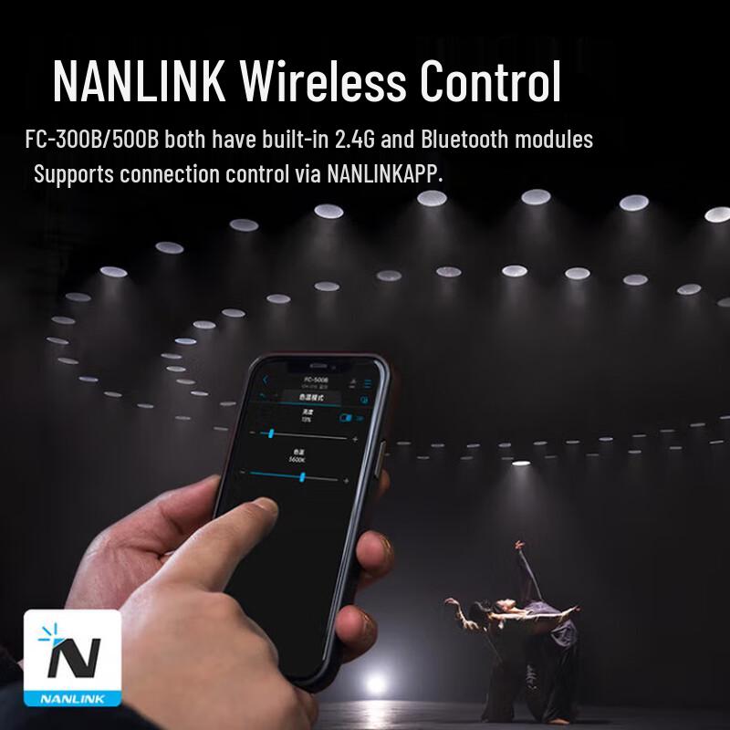 NANLITE FC-300B/500B Bi-Color LED Fill Light