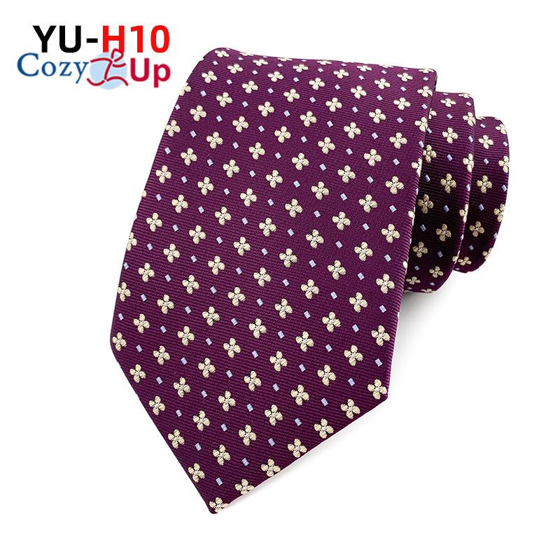 Cozy Up 3.15"(8cm) Fashion Striped PaisleyTies Men Plaid Flower Necktie for Wedding