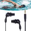 Waterproof Headphones Bone Conduction Headphones with Replace Earplugs for Swimming Running Surfing