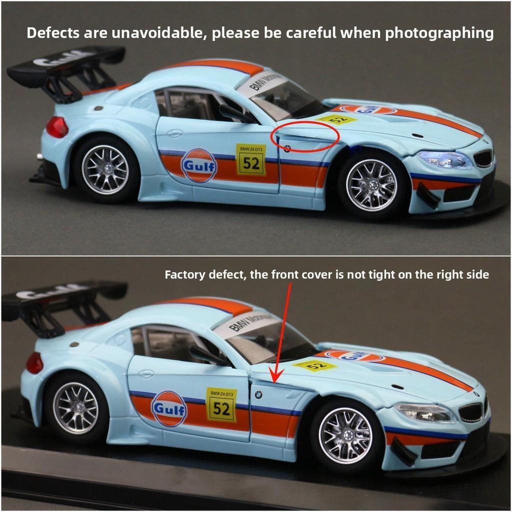 M4 Alloy Gt3 Car Model Toy With Light Sound Effects For Collectors Racing