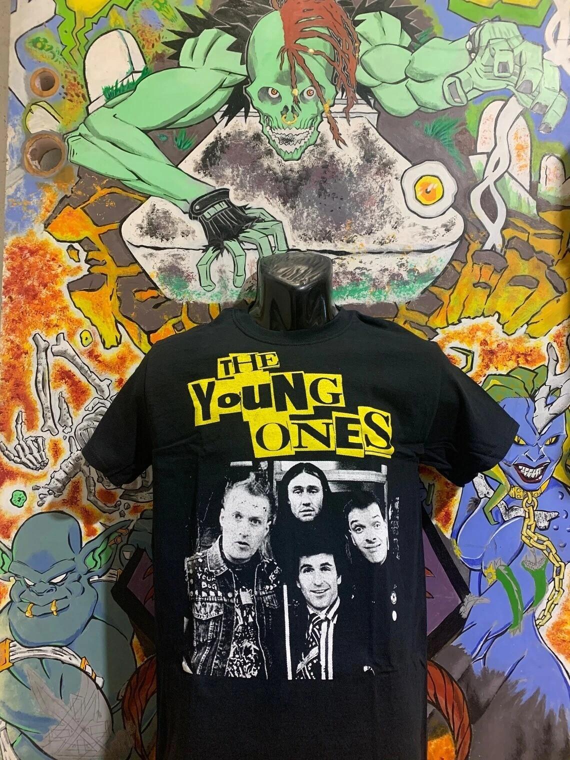 The Young Ones Band men T Shirt Size S M L 234XL Black S