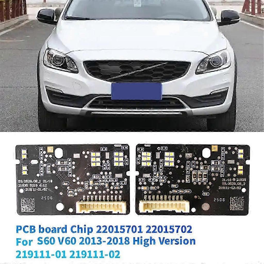 Frontscheinwerfer-Leiterplatte mit LED-Chip für S60 2013-2018 Hohe Version (Teilenummern: 22015701, 220157-01, 219111-01)