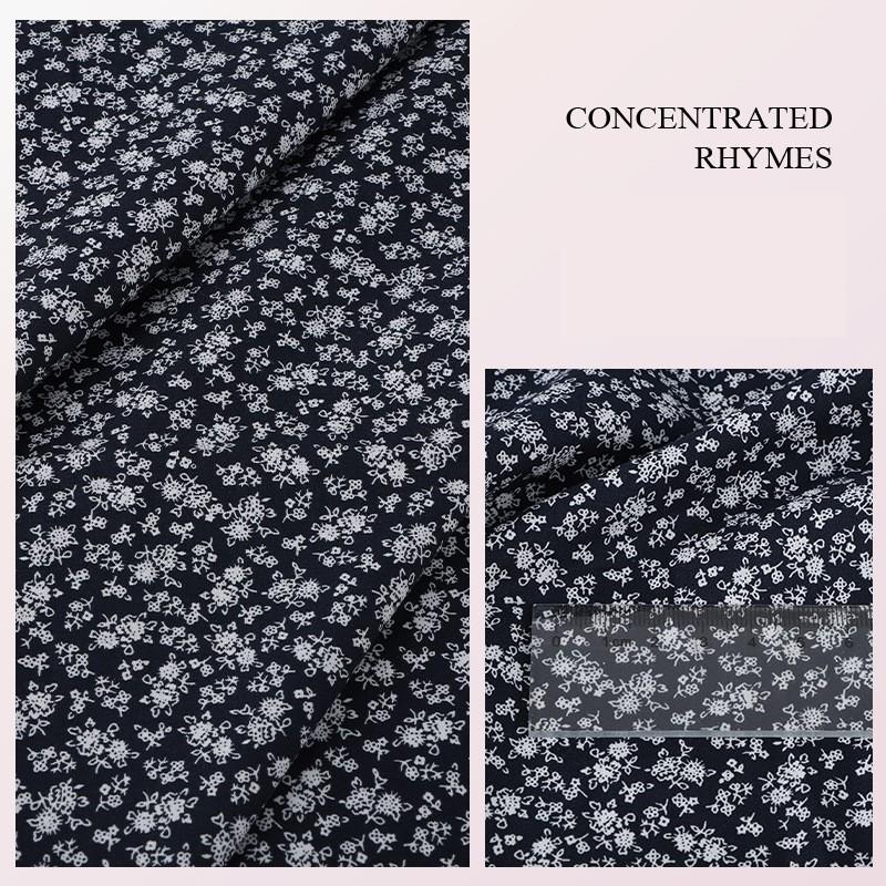 Тканина з квітковим принтом Високоякісна бавовняна тканина Дихаюча М'яка для пошиття одягу Сукні Постільної білизни Штор