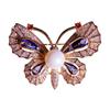 Enamel Painted Butterfly Brooch High-End Women'S Retro High-End Corsage Pin Luxury Suit Versatile Accessories
