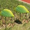 Leaf Shape Outdoor Bird Bath Winterproofed Durability Garden Decoration Feeders for Wild Birds for Nature Lover