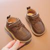 Baby 2024 Autumn New Soft Sole Shoes Children's Breathable Solid Color Small Leather Shoes Fashion and Leisure Prewalker Newborn
