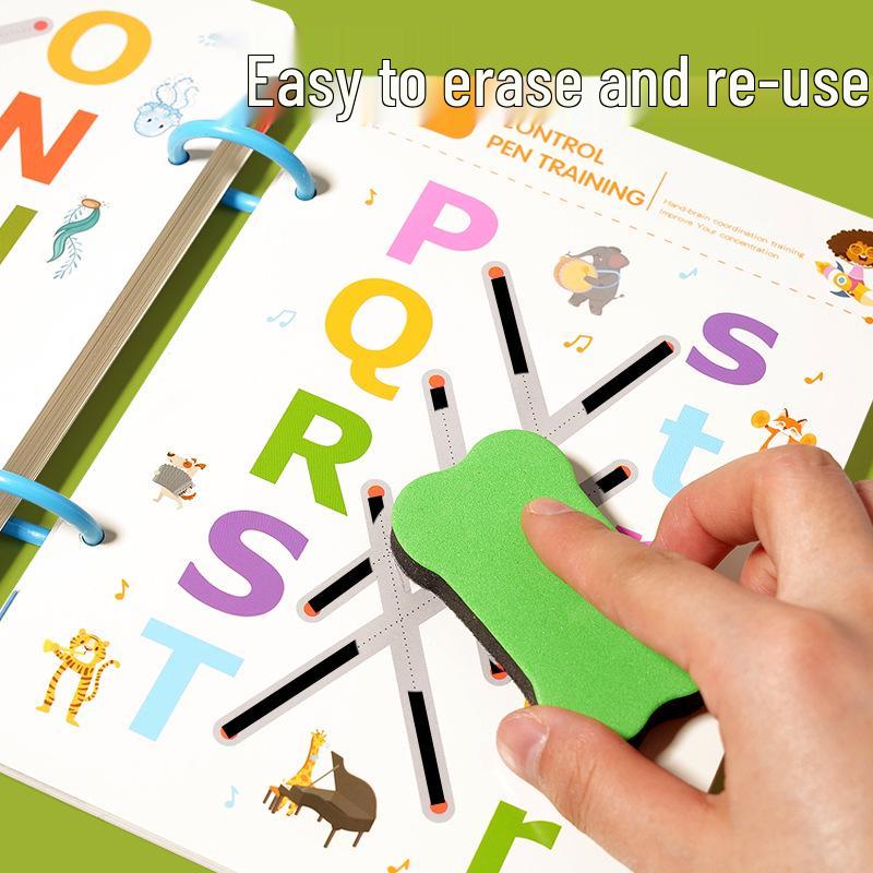Erasable Pen Control Training Book: Toddler Tracing & Fun Game Book for Early Education