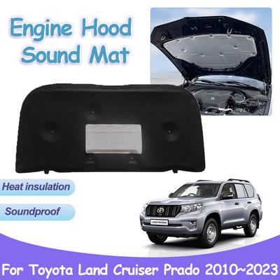 Coussin de capot moteur pour Toyota Land Cruiser Prado J150 2010~2024 Avant Isolation phonique thermique Coton Insonorisé Ignifuge Accessoires