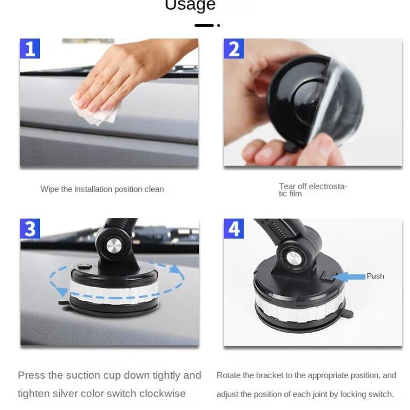 Auto Rearview Mirror Phone Holder in Car Mount Stand for CellPhone Car Mobile Support Rotating Adjustable Car SmartPhone