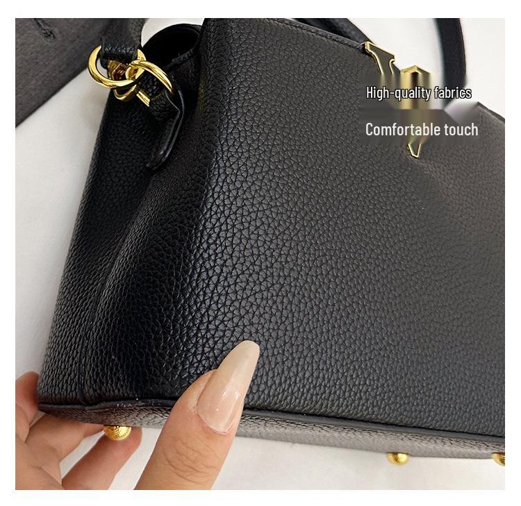 2025 Trendy V-Shaped Women's Handbag: Elegant Versatile Shoulder & Crossbody Bag