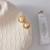 Light Luxury Niche High-end Sense 18K Resin Pearl Earrings Jewelry