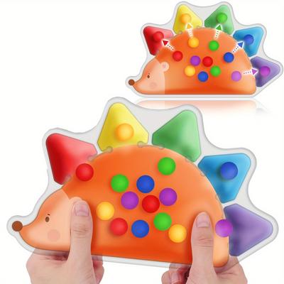 Farb-Sortierspielzeug Sensorisches Spielzeug für Kleinkinder Feinmotorik-Spiele Lern-Fidget-Spielzeug Farbzuordnung Montessori-Igel-Spielzeug