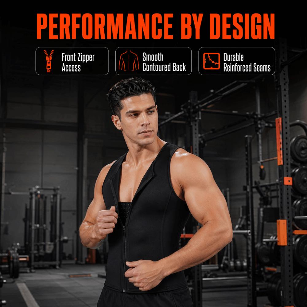 Compression Design Men Shapewear Compressed Zipper Underwear Slimming Body Shaper  For Men