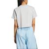 adidas Originals Firebird Cotton Loose Fit Striped T-Shirt Women Tops Gray IY9505