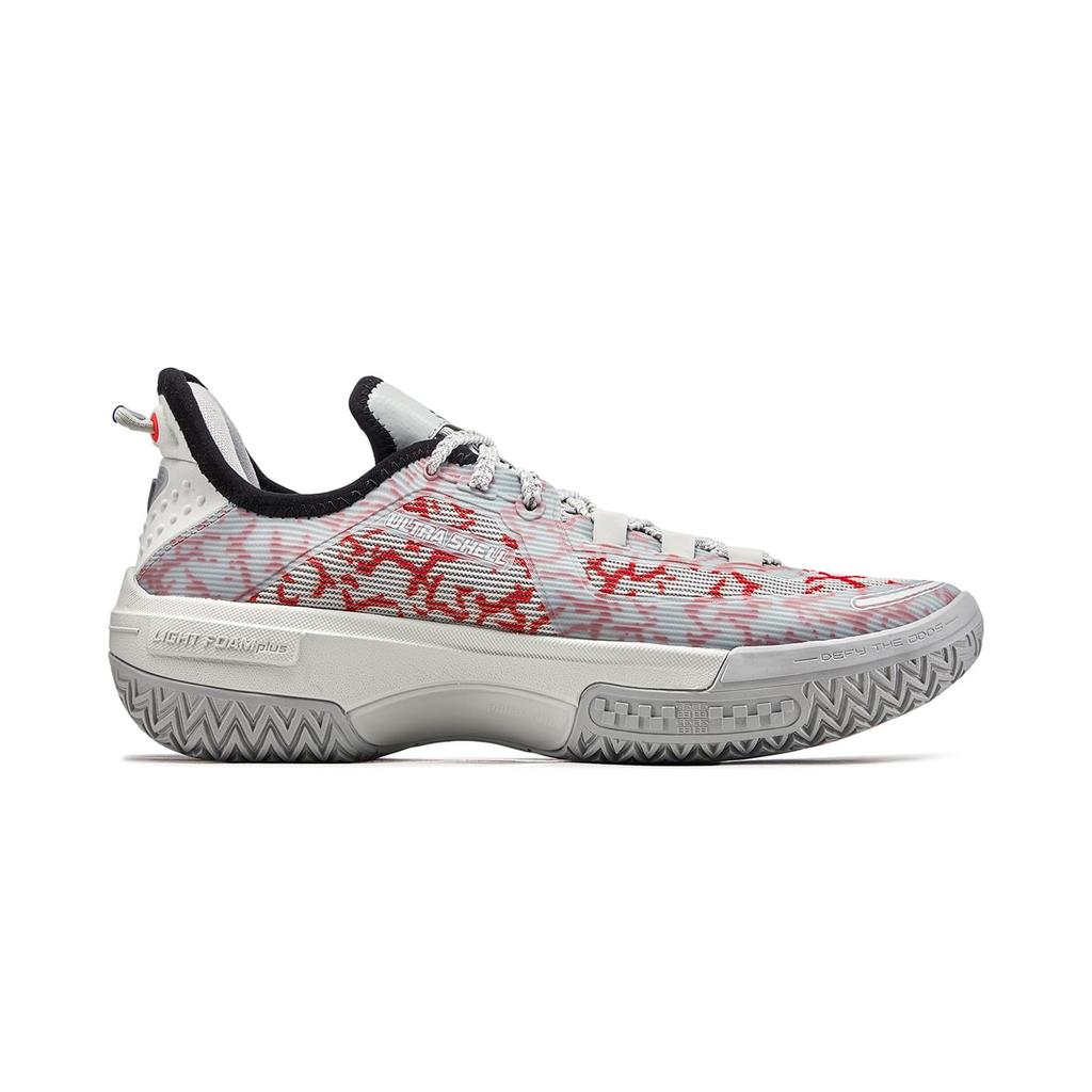 Li Ning Jie Ao Basketball Shoes Men's Low Top Gray ABFU019-10