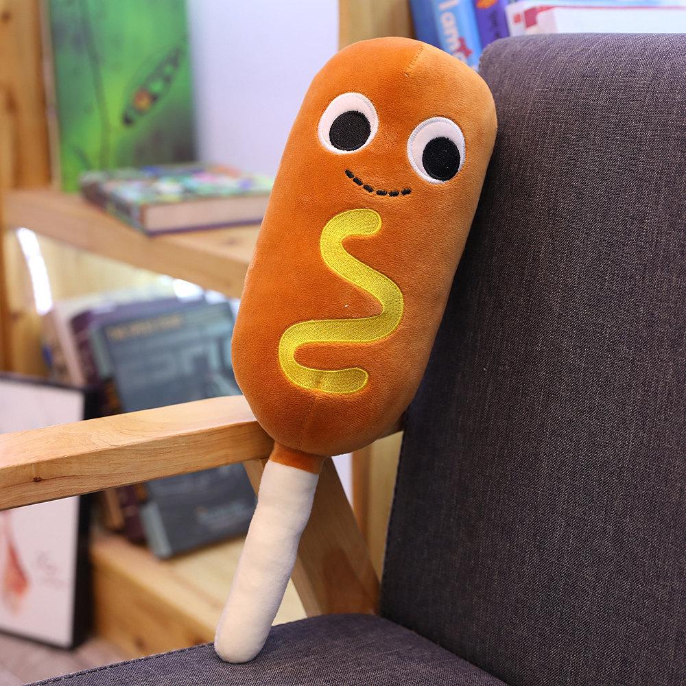 Creative Trending Simulation Food Plush Toy: Burger & Fries Pillow Set