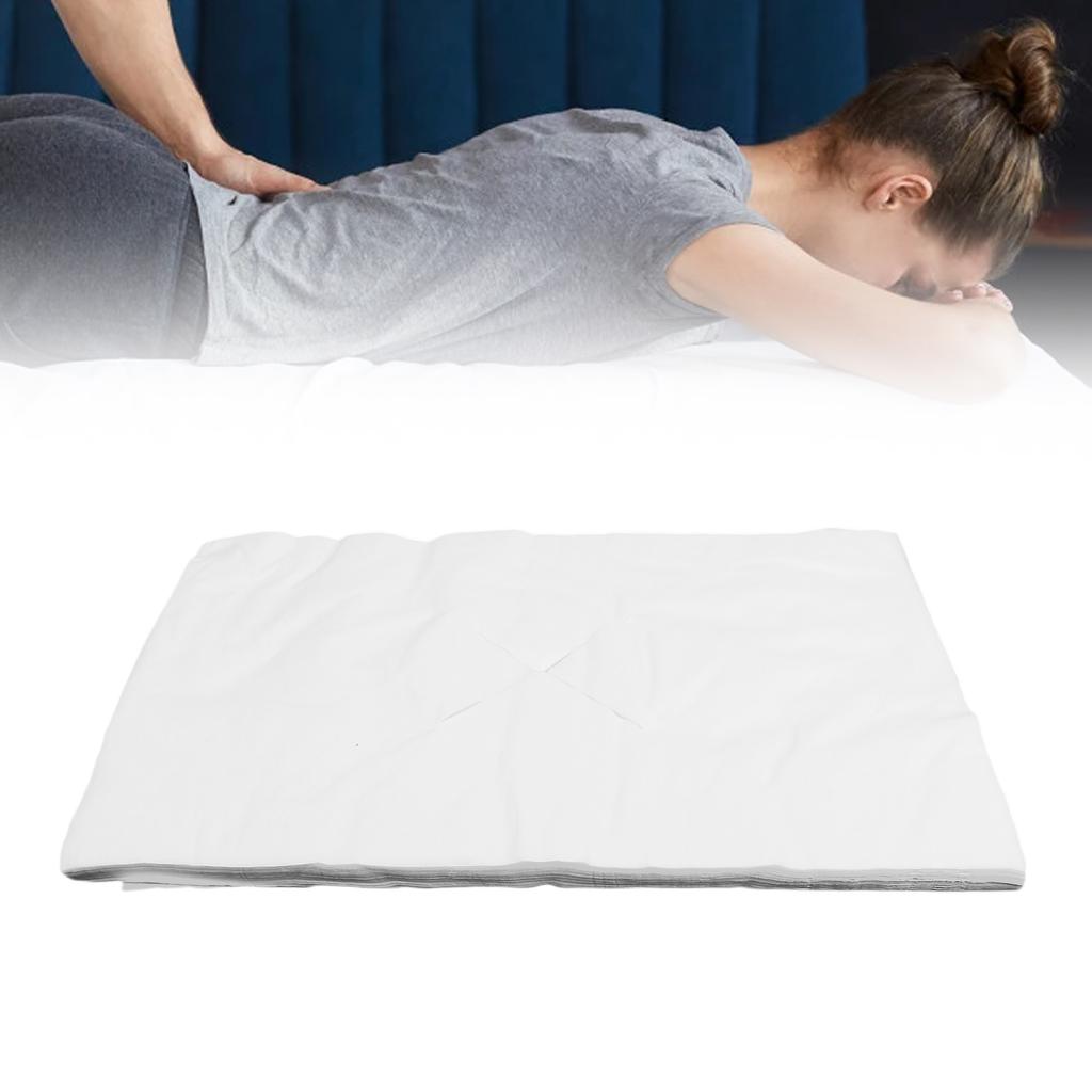 100Pcs Disposable Face Rest Cover Non Sticking Massage Face Rest Headrest Covers for SPA Clubs Skin Management Centers