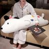 Dog Long Shaped Pillow Cute Animal Plush Bolster For Girls Bed Rest Lounge