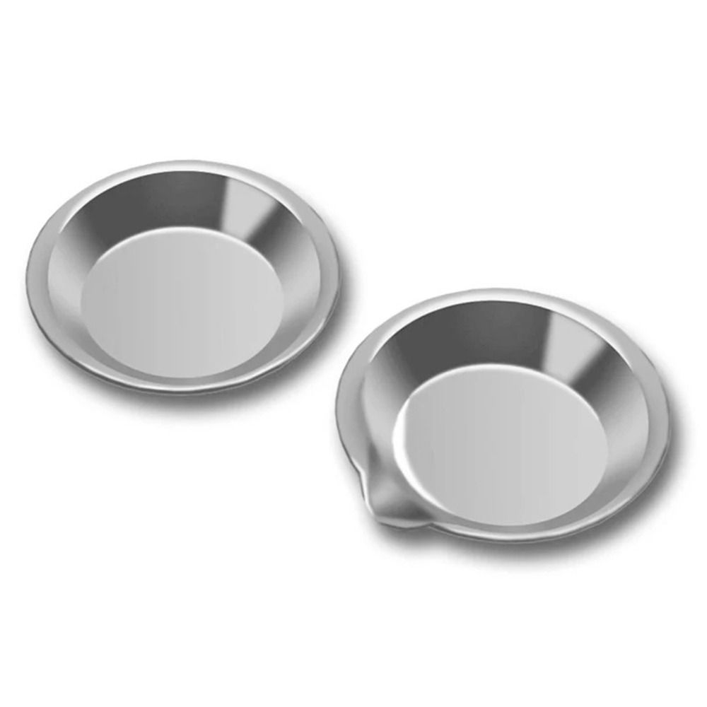 6pcs Simple Stainless Steel Color Palette Corrosion-resistant DIY Coloring Tool Oil Paint Mixed Tray Color Mixer