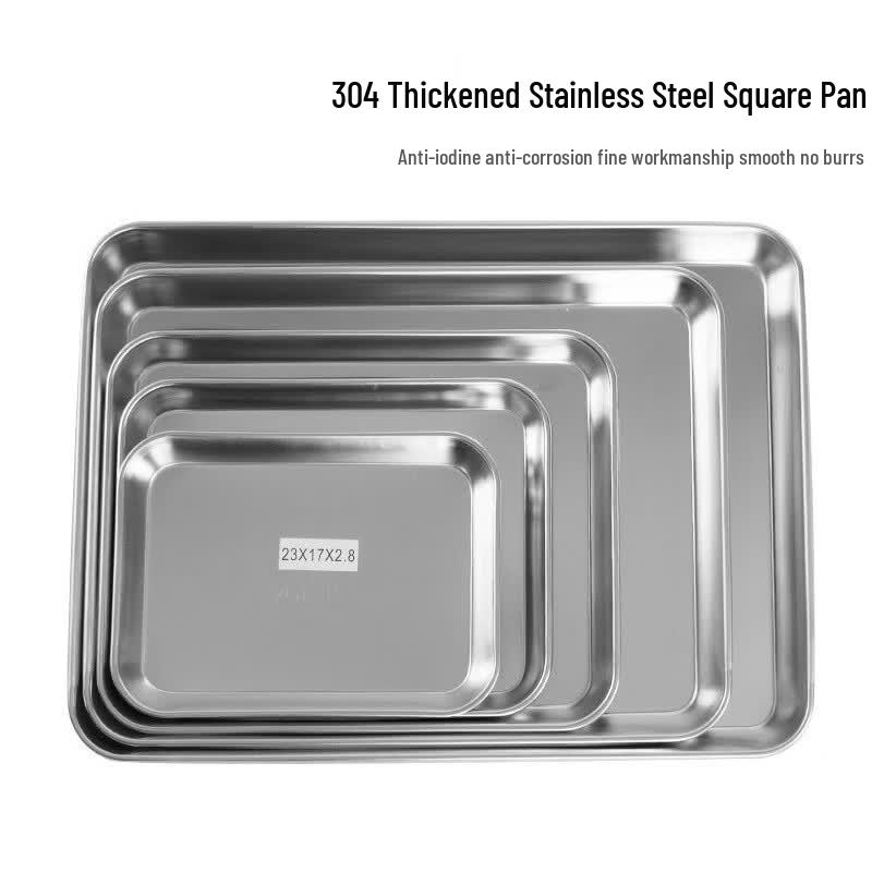 304 Stainless Steel Square Tray