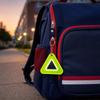 Reflective Safety Keychain Lightweight Backpack Pendant Triangle Safety Tag  Cycling Accessories